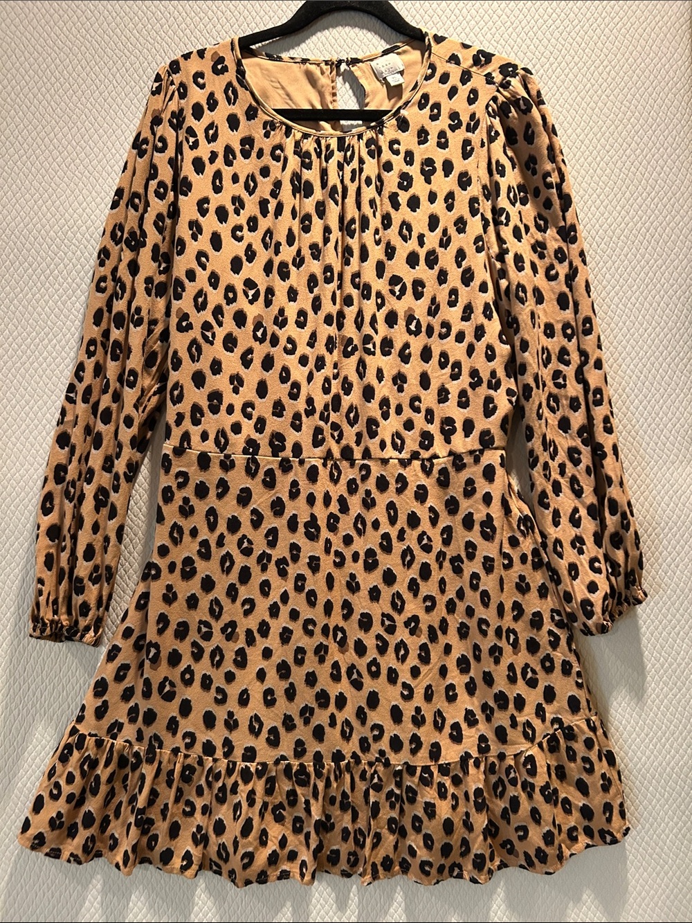 a new day Leopard Print Midi Dress in Tan and Black